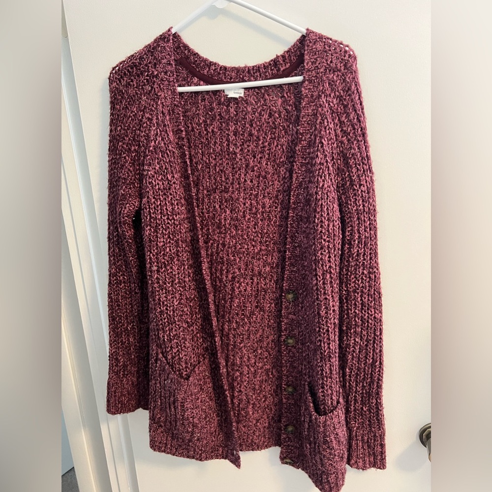 Maroon Garage Cardigan